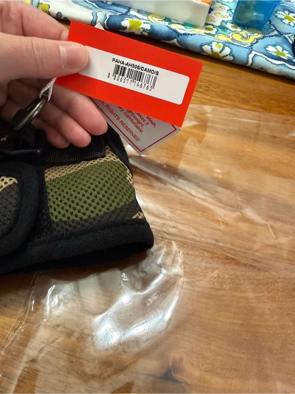 Puppia Green Camo Soft Harness - Small Pets